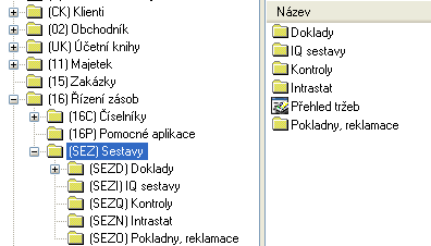 11 Struktura zásob Sestavy (ZO1, +1170, +1424) Kde najdeme IQ sestavy (+1170) Pohled na deník RZ Seznam operací na skladech (jednotlivě i součet) Možnost zobrazit: o Údaje o Položce, Dokladu,