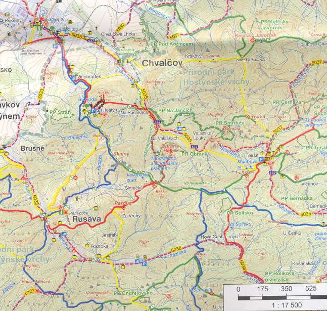 4. den úterý 12. srpna. Svatý Hostýn: Autobus nejede! I. skupina: Rusava*, po cyklostezce 5038 Ráztoka [3,5], Na Grúni, Pod Oklukem, Nová cesta, rozc.