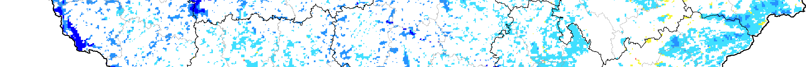 , 2014), na kterém je prezentována změna prostorového rozložení depozice dusíku za období 17 let: 1995 2011. Největší snížení depozice dusíku bylo zaznamenáno v tzv.