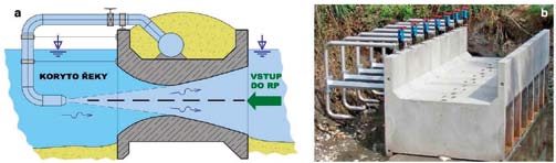 v závislosti na kolísání průtoků v řece tak, aby dokázal přilákat ryby z co největšího prostoru pod překážkou; mimo hlavní migrační období ryb lze množství přídavné vody omezit.