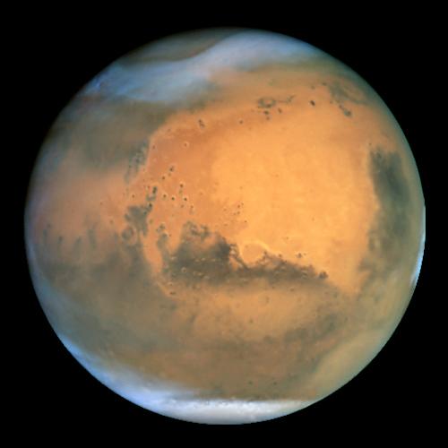 Mars: je čtvrtá planeta sluneční soustavy, druhá nejmenší planeta soustavy po Merkuru. Jedná se o planetu terestrického typu, tj.