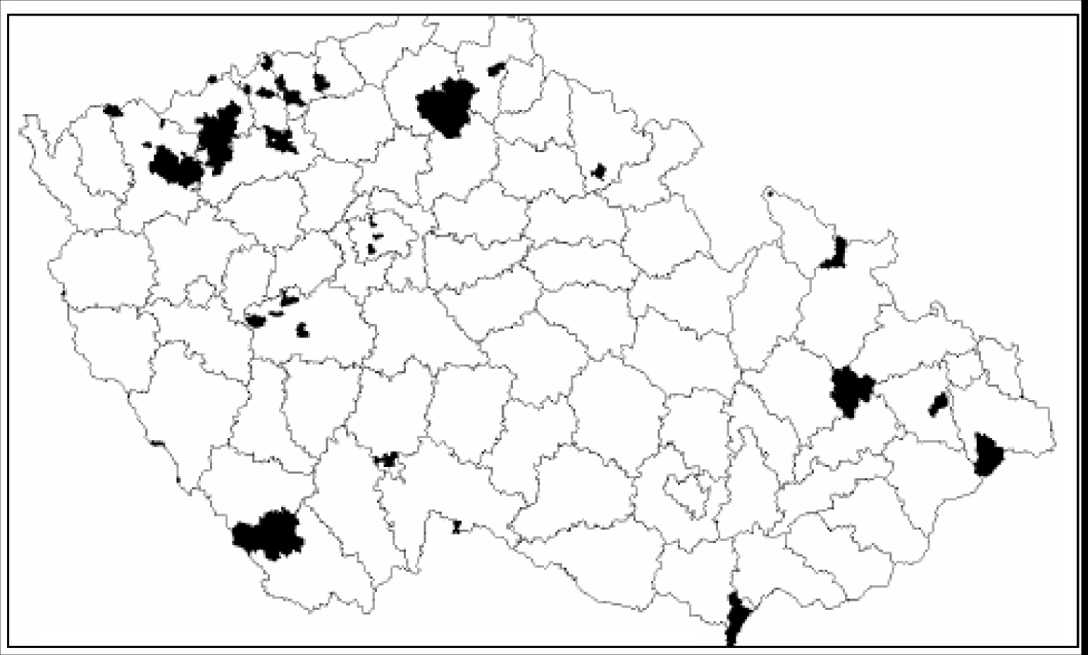 Podíl komplexu typů půd na ZPF Česka (2001).