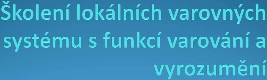 Podklady ze vzdělávání k projektu Profesní rozvoj zaměstnanců ARR Agentury