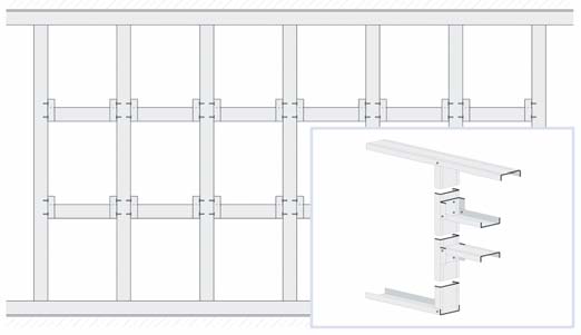 Upevnění stěnových desek Montáž stěnových desek na střešní šikminy a stěny může provádět jeden montér.