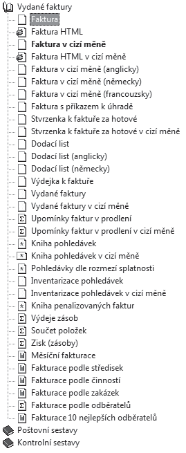 Ekonomický systém POHODA Příručka uživatele 209 Export do ISDOC Díky tomuto povelu z nabídky Záznam převedete vydanou fakturu do formátu *.
