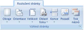 25. Jak upravit vzhled stránky? Pokud chcete nastavit vzhled stránky, přejděte na kartu Rozložení stránky.