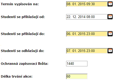 Ochranná zapisovací lhůta udává čas, který musí uplynout od počátku nezdařeného pokusu, aby se student mohl zapsat na další termín.