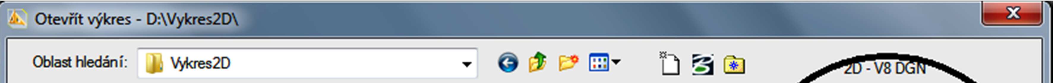 V hlavičce dialogového okna (za jeho názvem) je uvedena cesta, kde jsou nebo kde budou výkresy