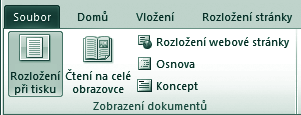 3.2 Tvorba textového dokumentu 61 V zobrazení Čtení na celé obrazovce lze dokument zobrazit přes celou obrazovku. Tím maximalizujete prostor pro čtení a skryjete prvky uživatelského prostředí.