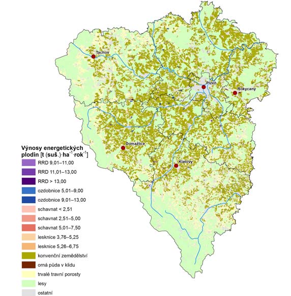 zdroje pro zabezpečení energetických potřeb v krizových situacích vznikly také mapy po- tenciálu biomasy v zájmovém území s respektováním vazby na potravinovou bezpečnost.