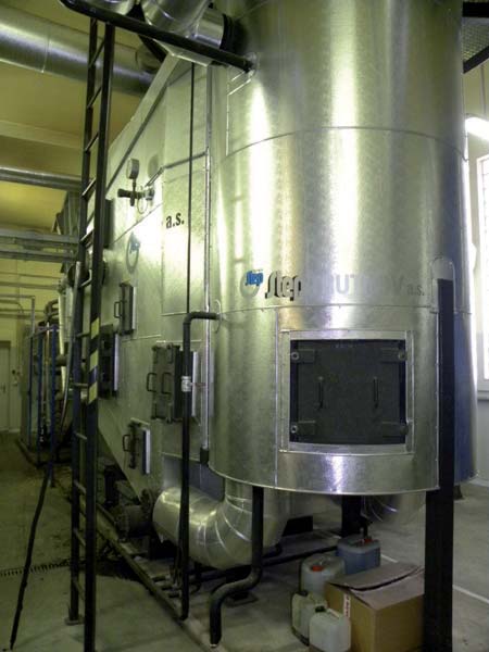 Kogenerační jednotka na bioplynové stanici v