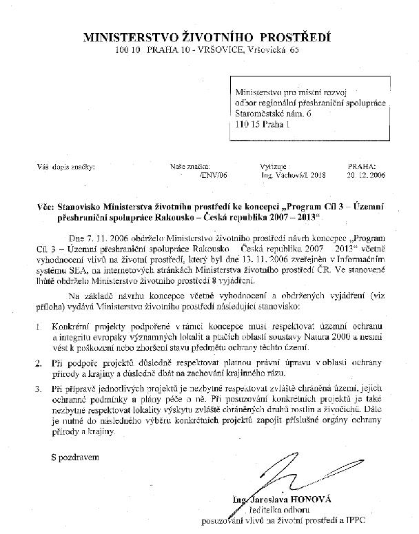 Stanovisko v České