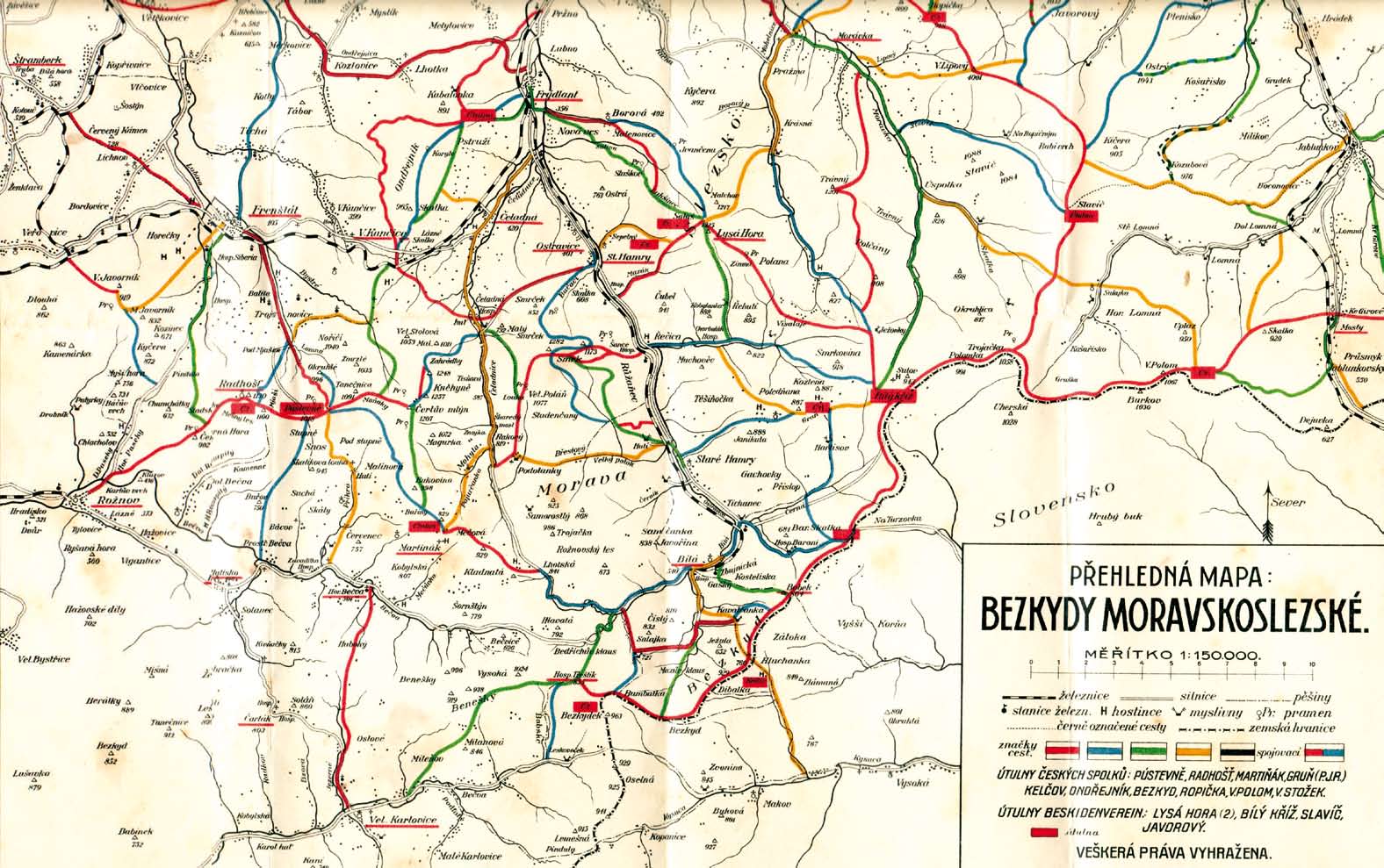 turistů měřit. Přesto měla své odbory v mnoha městech na Moravě, ale také třeba v Praze nebo v Bratislavě.