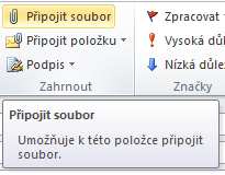 Přiložit soubor Elektronická pošta neslouží pouze k předávání zpráv. Můžeme pomocí ní předávat i jakýkoliv jiný soubor - vytvořený dokument, obrázek, zvuk nebo třeba video.