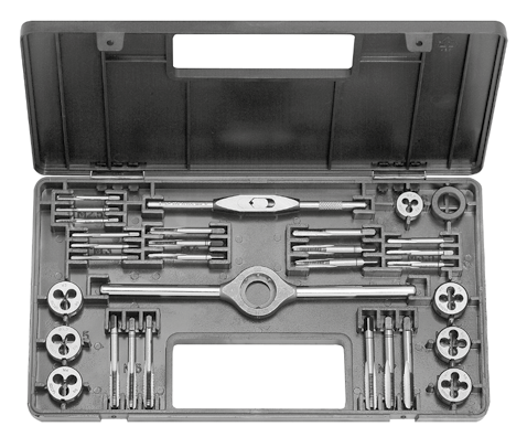 0-II NO/CS/WS Souprava závitořezných nástrojů Tap & die set Gewindeschneidwerkzeug-Satz Набор для нарезания резьб Norma / Standard / Norm / Норма Norma / Standard / Norm / Норма kg axbxc code ČSN 22