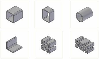 Vkládání rámů Hledání komponenty Komponenty rámu ukládejte ve společném umístění přístupném všem konstruktérům rámů. Solid Edge nabízí ukázkovou sadu komponent rámů.