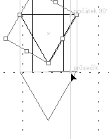 17 Zvolte položku nabídky Zobrazení (View) Zobrazovat ohraničovací rámeček (Show Bounding Box), ohraničovací rámeček se tak znovu zapne, poté zvolte nástroj Výběr