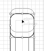 obklopují). 9 Nástroj Zaoblený obdélník (Rounded Rectangle) ponechte nadále vybraný a přidržte klávesu Ctrl (Windows) nebo Command (Mac OS), tím se dočasně aktivuje nástroj Výběr (Selection) ( ).