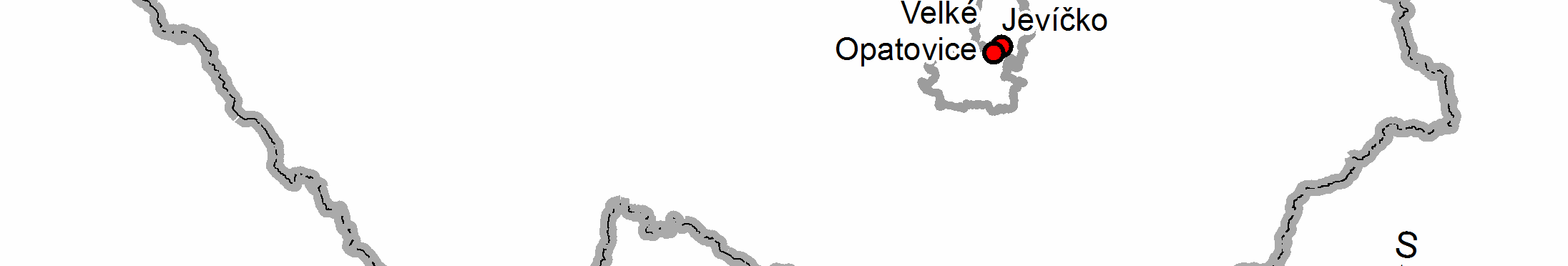 Jevíčko a Velké Opatovice jsou od sebe vzdálená přibližně tři kilometry, takže vzdušná vzdálenost obou měst v rámci významných měst vybraného území