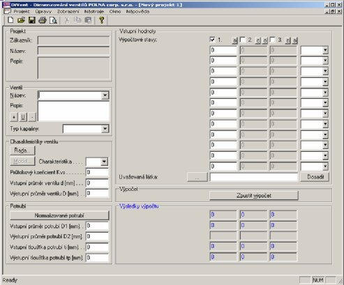 2.2 Průvodce prvním spuštěním Po úspěšné instalaci je program DiVent připraven k okamžitému spuštění a následné provedení prvních výpočtů.