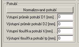 Charakteristika ventilu Po základním (prvním) spuštění programu je nyní nutné vybrat z vnitřní databáze programu příslušnou armaturu, kterou uvažujeme použít pro počítanou položku.