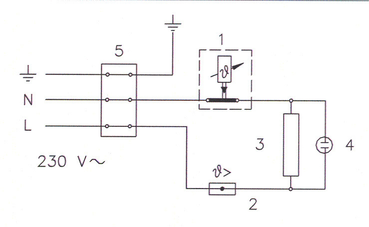 Obr.2 Schéma elektrického zapojení Legenda: 1