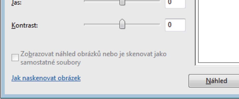 b Položte dokument lícem dolů na sklo skeneru. c Z rozevíracího seznamu Zdroj vyberte Stolní skener.