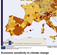 Projekt ESPON Climate hodnotí na celoevropské úrovni zranitelnost danou změnami