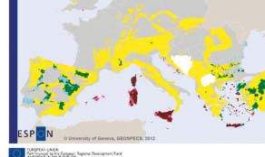 Specifickými územími jsou označeny oblasti okrajové, řídce osídlené, přeshraniční, horské a ostrovy tedy ta území, která mají určité problémy nebo jsou důležité pro celou Evropu.