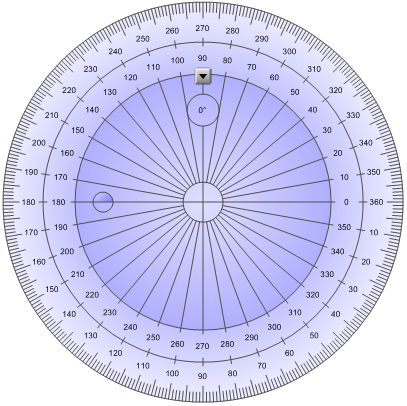 K A P I T O L A 8 Pužívání sftwaru SMART Ntebk ve vaší učebně Pstup zbrazení úhlměru jak celéh kruhu 1. Stiskněte mdrý kruh vedle značení 180 na vnitřní řadě čísel. 2.