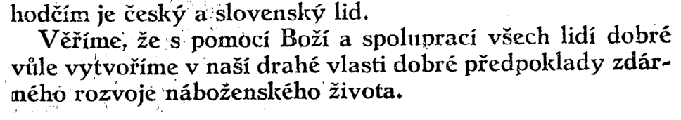 ; [ ] Jaroslav Kalousek, farář, Šlapanov; František Klapuch, farář, Vyskeř; [ ] Jindřich Volný, farář, Jaroměřice; [ ] Alois Fajstl, kaplan, Sehanice; [ ] Jaroslav Šorejs, arcib.