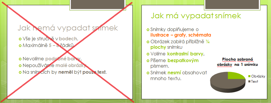 5. Text doplňujeme grafy, schématy, aj. pro ilustraci. 6.