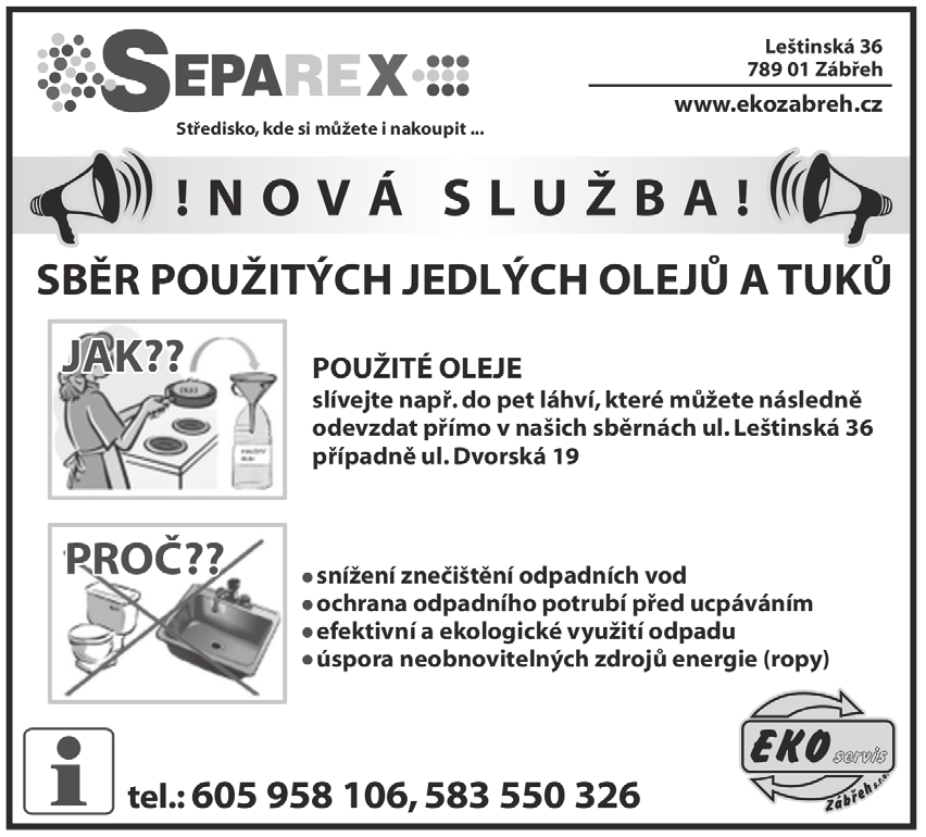 Zábřeh 11/2015 INZERCE strana 3 Šumperk Termín předváděcí jízdy je nutno si