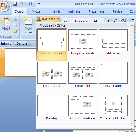 PowerPoint Je součástí programového balíku Microsoft Office a slouží k vytváření prezentací.