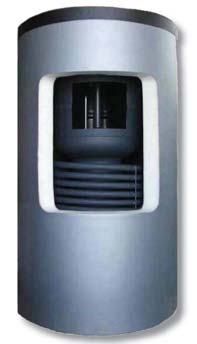 Akumulační nádrž DUO E Akumulační nádrže řady DUO E jsou určeny pro akumulaci a následnou distribuci tepelné energie otopné vody s vnořeným zásobníkem teplé vody pro domácnost (dále jen TV) a