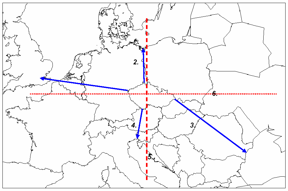 REGIONÁLNÍ GEOGRAFIE ČESKÉ REPUBLIKY 3 Lucemburkové (14-15. století) Karel IV. Praha se stala centrem římskoněmecké říše Jagellonci (15.-16. století) personální Unie Koruny české a Uherska 4.