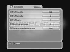 Status 5.6.1 Informace a) Můžete zkontrolovat informace systému, jako je číslo modelu, verze hardwaru, verze softwaru a verze zaváděcího programu. 5.6.2 CI slot 1,2 (pouze u modelu CI) a) Pokud použijete modul Conditional Access Modules (CAM), můžete získat nejen volné služby (Free To Air), ale také kódované služby.