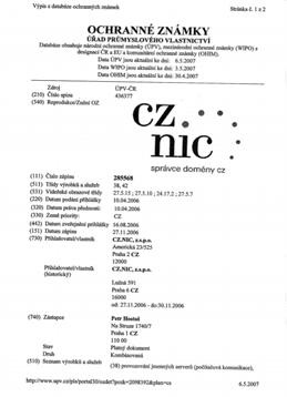 První a druhý žalovaný jsou povinni společně a nerozdíln lně v téže t e lhůtě nahradit žalobci náklady říz ve výši ( )) KčK na účet advokáta / patentového zástupce ( ).