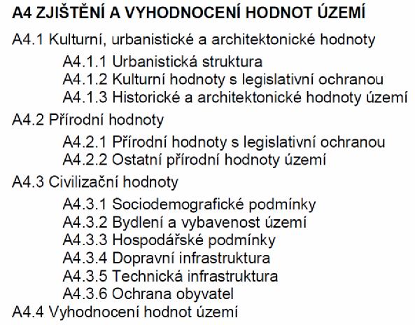 1) ÚAPo Pardubice 2010 z textu Samostatná kapitola v textu, dokonalá znalost území, podrobný verbální rozbor urbanistické struktury: