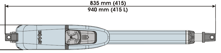 pro 230V aplikace Řídící jednotka E024S nebo E124 pro 24Vdc