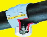 POD Ě É P N R pouzdro pro plynárenské armatury S2000, které se vkládá do PE potrubí Při používání plynárenských armatur HAWLE systému S 2000 s násuvnými hrdlypro plastové trubky(v rozsahu vnějších