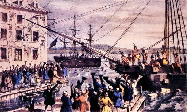 Konflikty a protibritské akce r. 1770 bostonský masakr r.