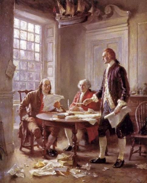 Prohlášení o nezávislosti a unii r.1775 2. kontinentální kongres odsouhlasena nutnost boje za nezávislost a práva na vznik americké kontinentální armády (v čele G.