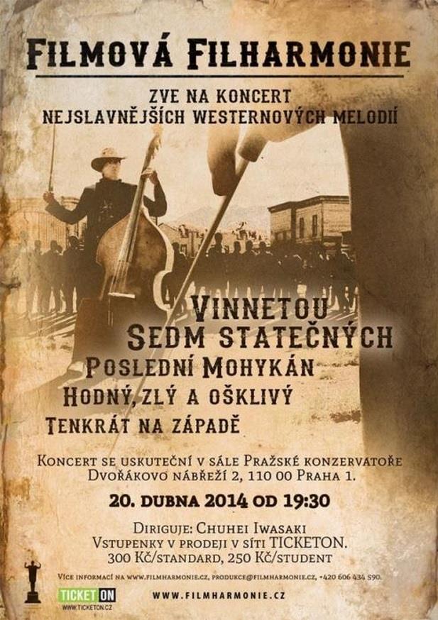 Plakáty jednotlivých koncertů: Koncert Western night : Obrázek č.