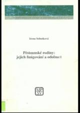 Pěstounské rodiny: jejich fungování a odolnost Autor: Irena Sobotková Monografie má podobu výzkumné zprávy.