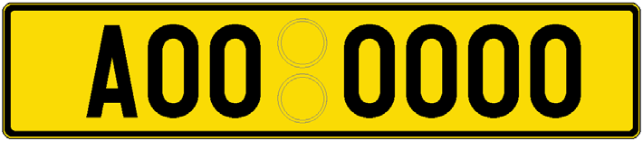 Tabulky registračních značek pro traktor a jeho přípojná vozidla nebo samojízdný