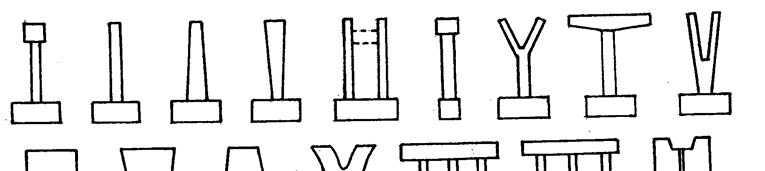 Betonové mosty I Modul CB3 2.2 Mezilehlé podpěry Mezilehlé podpěry jsou konstrukčně vytvářeny různým způsobem.