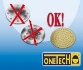 Brusná média ONETECH Ø150 OneTech je patentované brusivo, bez otvorů. Pro broušení plničů, laku, plastu a dřeva.