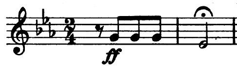 7. HUDEBNÍ FORMY Základní pojmy Hudební forma je tvar skladby neboli způsob uspořádání jejích hudebních myšlenek. Motiv je krátký, výrazný úryvek, tvořený skupinou několika tónů. příklad: L.
