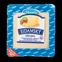 testovali jsme pro vás eidamy rubrika podporována Název výrobku Moravia Eidamský sýr 30% Výrobce Moravia Lacto Jihlava Cena za 1 kg 169 Kč Koupeno Makro Složení uvedené na obale mléko, jedlá sůl,